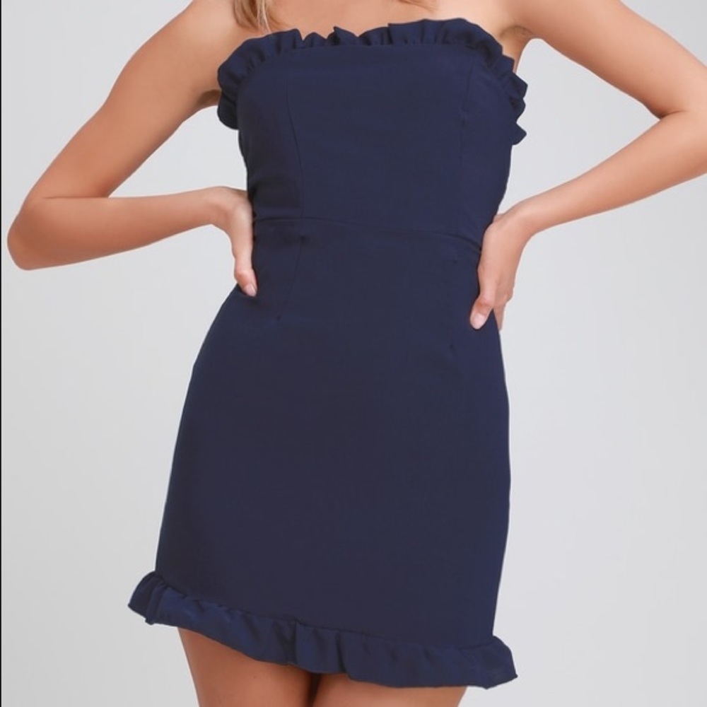 Navy cocktail dress